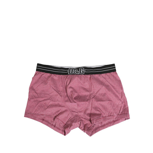 Dolce & Gabbana Pink D&G Logo Cotton Regular Boxer Underwear