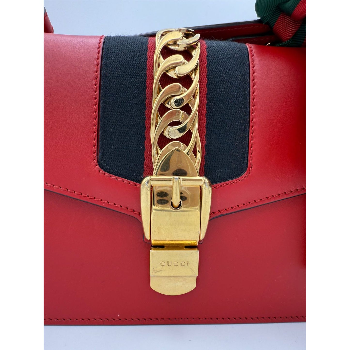 Gucci GUCCI SYLVIE Red Handbag