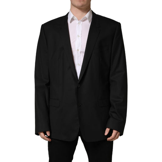 Dolce & Gabbana Black Single Breasted 2 Button Suit Jacket