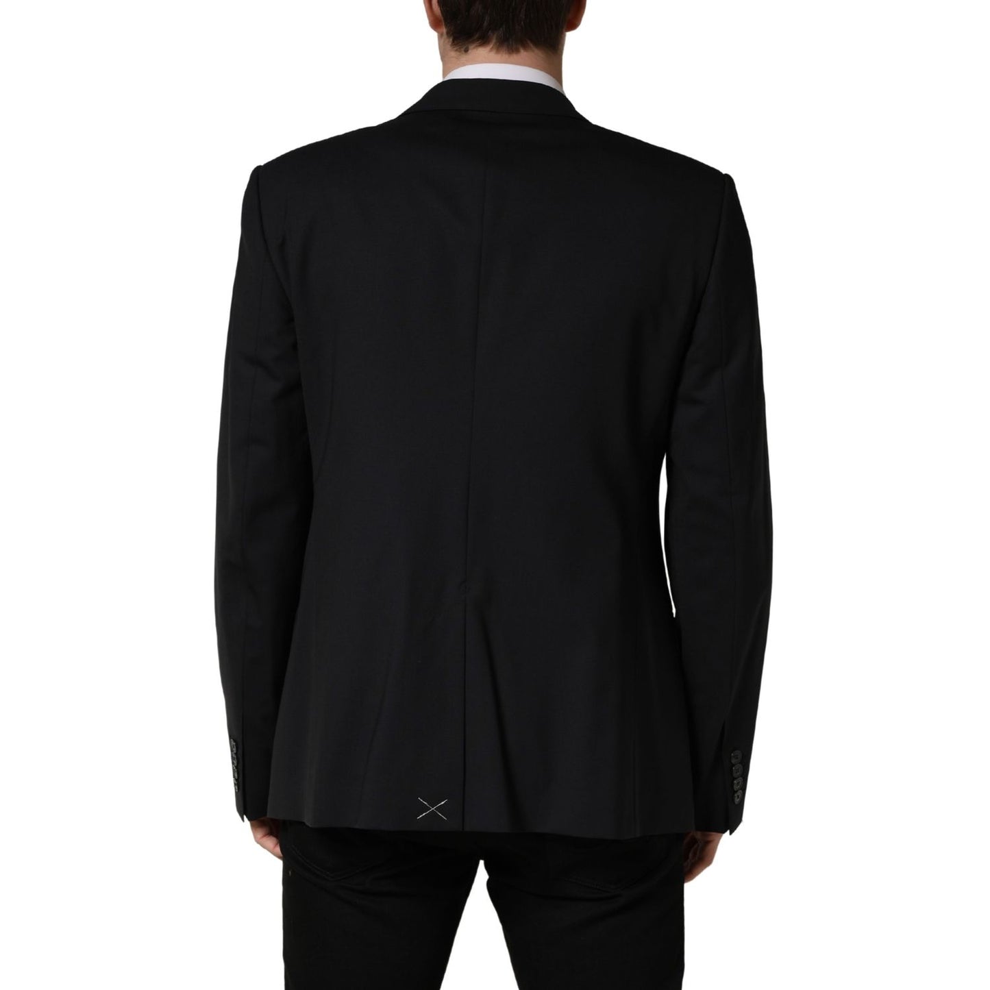 Dolce & Gabbana Blue Single Breasted 2 Button Suit Jacket