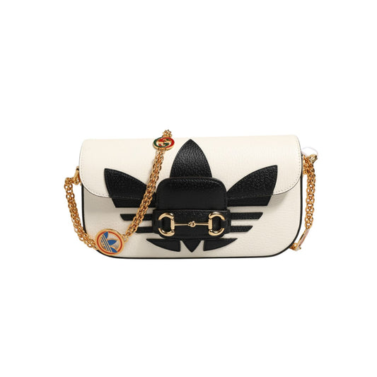Gucci x Adidas Horsebit 1955 Shoulder Bag Black/White