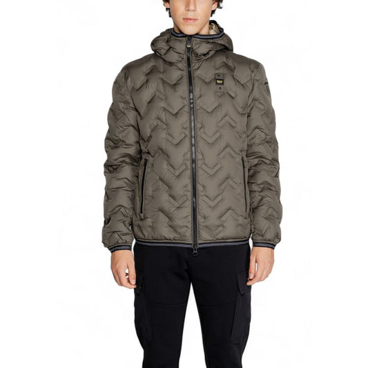 Blauer Bicolor Polyethylene Full-Length Jacket