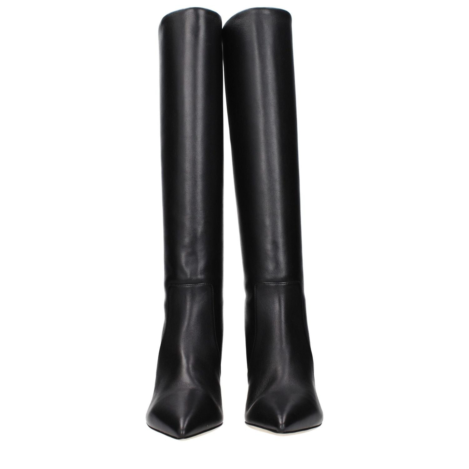Paris Texas Black Leather Ankle Boots
