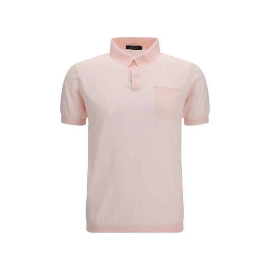 Aragona Cashmere Multicolor Cotton Polo Shirt