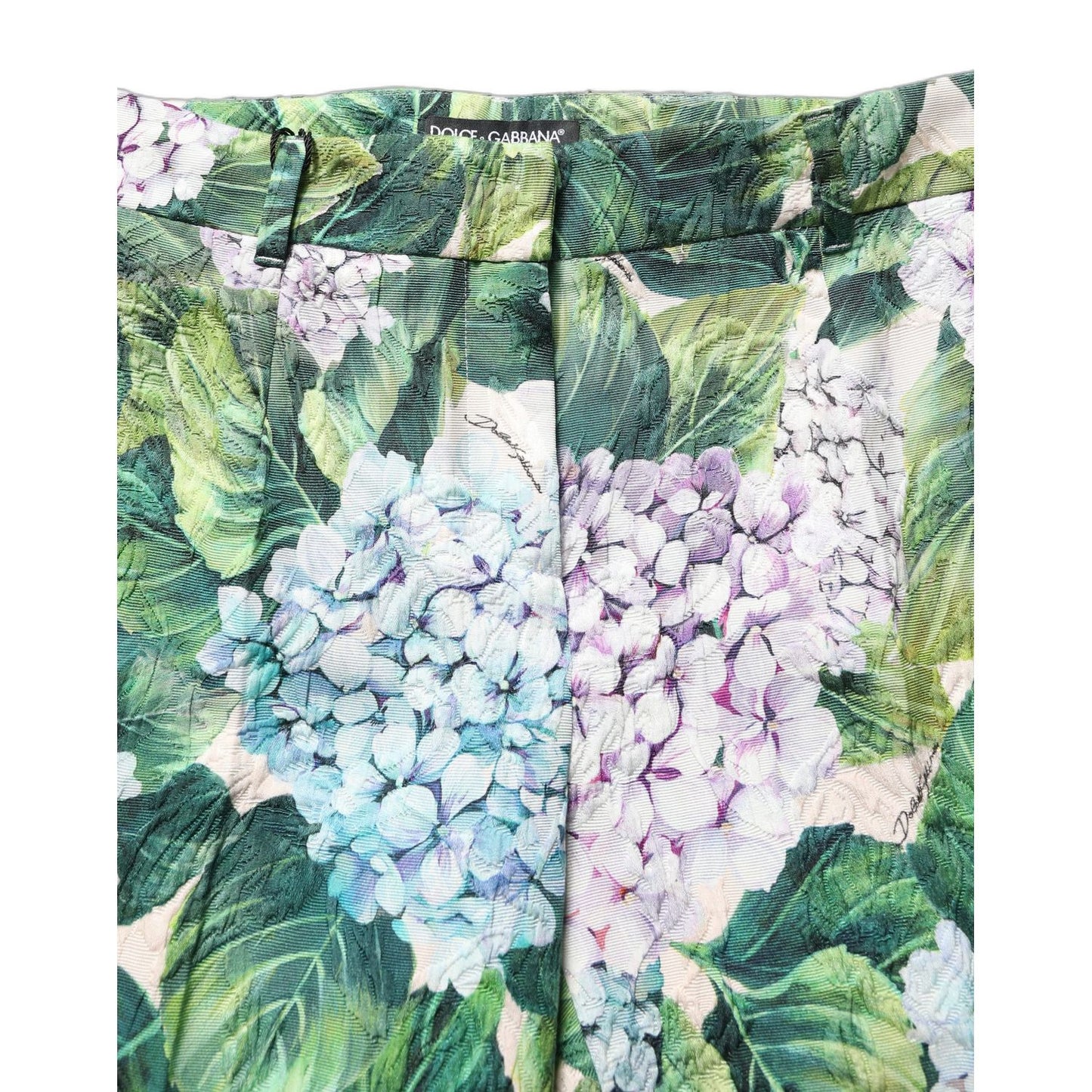 Dolce & Gabbana Multicolor Floral Print Tapered Trouser Pants