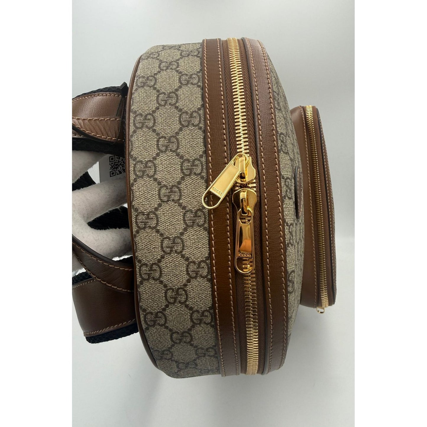 Gucci GUCCI GG Supreme and Leather Backpack