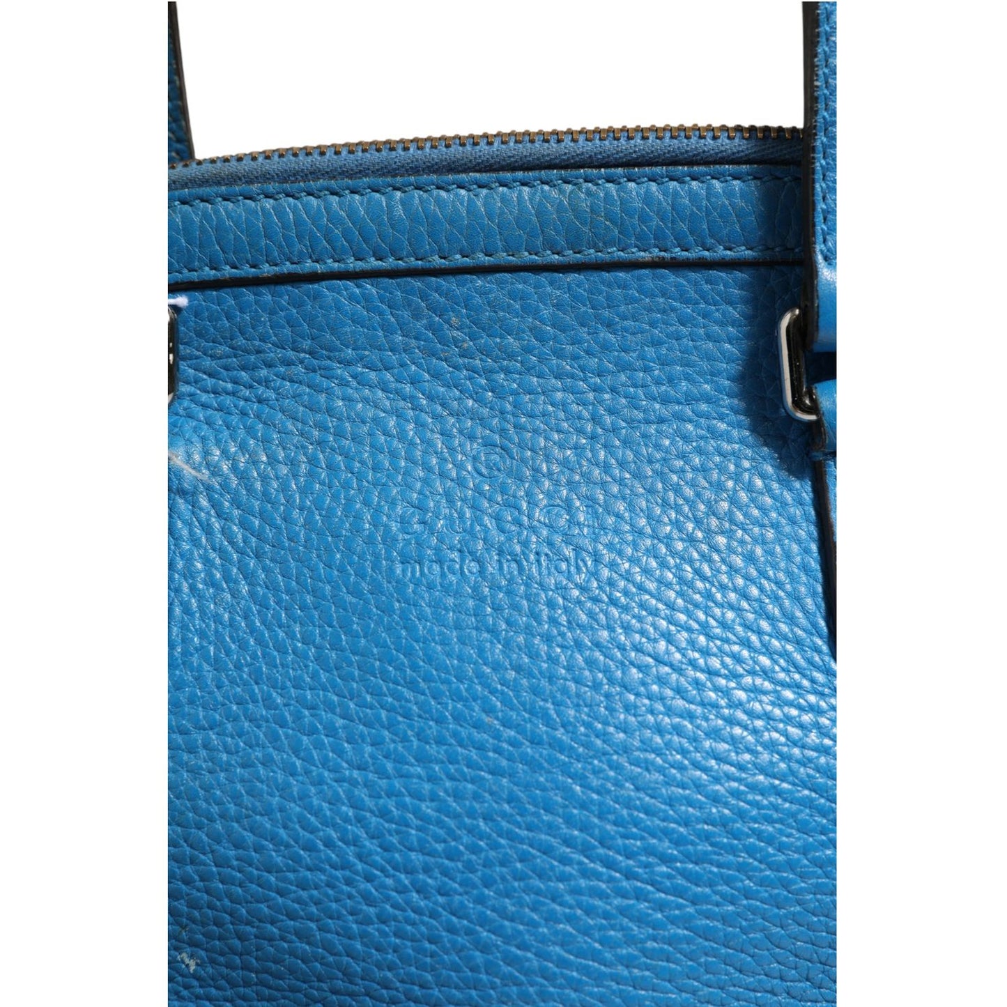 Gucci Blue Leather Dome Handbag