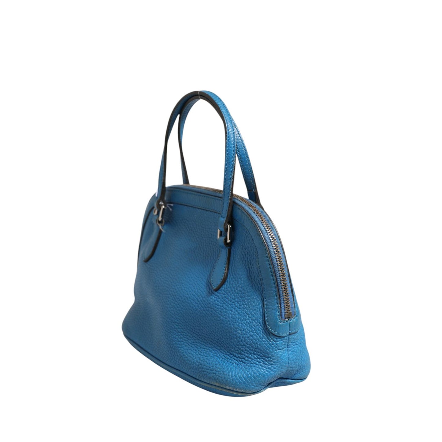 Gucci Blue Leather Dome Handbag