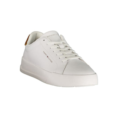 Tommy Hilfiger White Leather Men's Sneaker