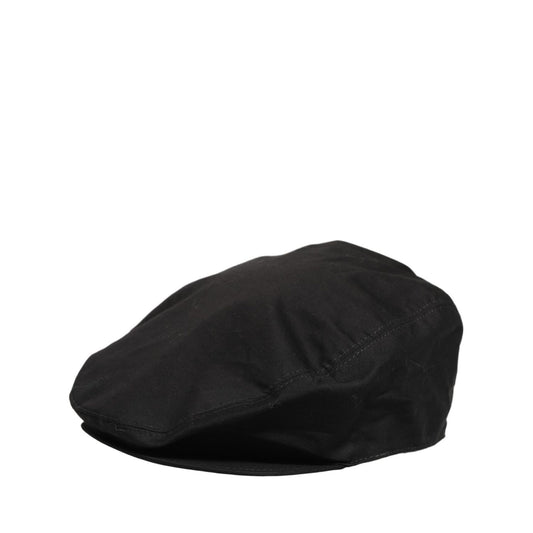 Dolce & Gabbana Men Black Cotton Stretch Newsboy Cloth Capello Hat