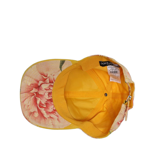 Dolce & Gabbana Men Multicolor Cotton Floral Baseball Capello Hat