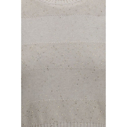 Brunello Cucinelli Beige Cotton Sweatshirt