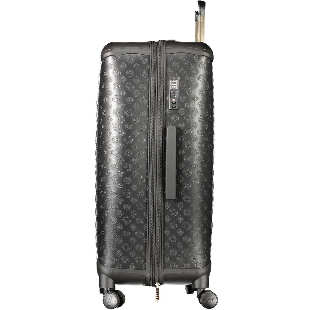 Guess Jeans Black Polyurethane Women's Travel Bag