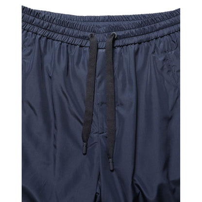 Dolce & Gabbana Dark Blue Polyester Jogger Sweatpants Pants