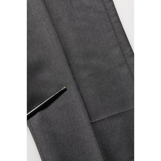 Dolce & Gabbana Gray Wool Slim Fit Formal 2 Piece Men Suit