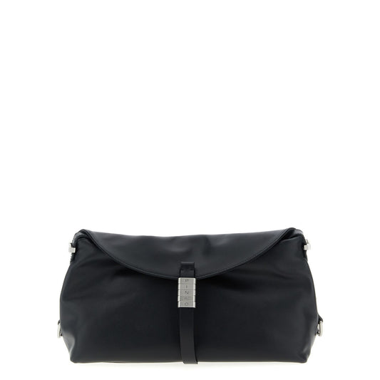PINKO Black Goatskin Shoulder Bag