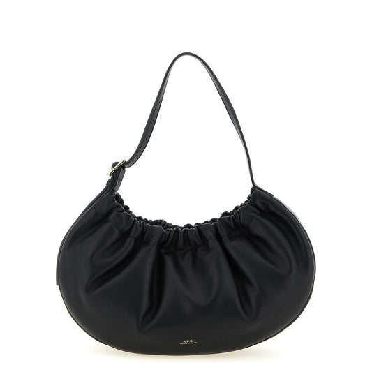 A.P.C. Black Polyethylene Shoulder Bag