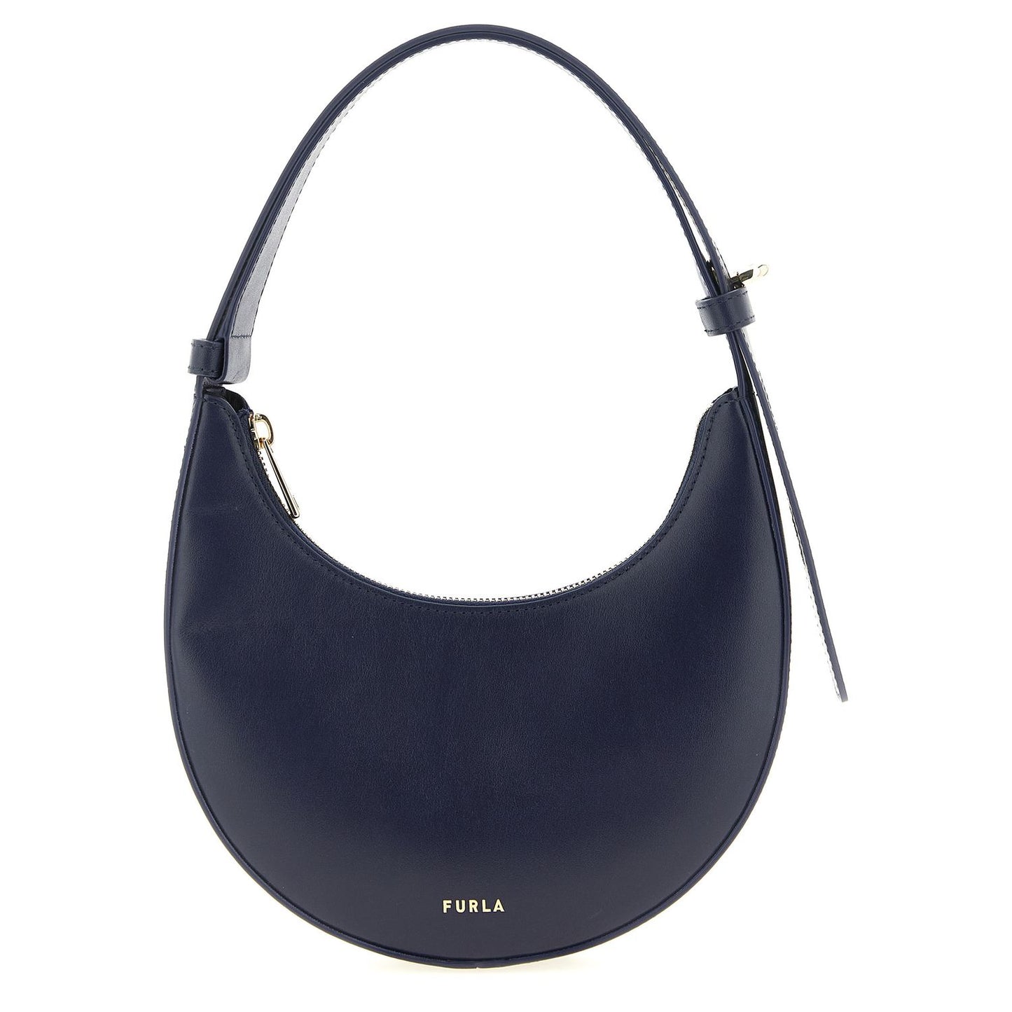 Furla Blue Calfskin Shoulder Bag