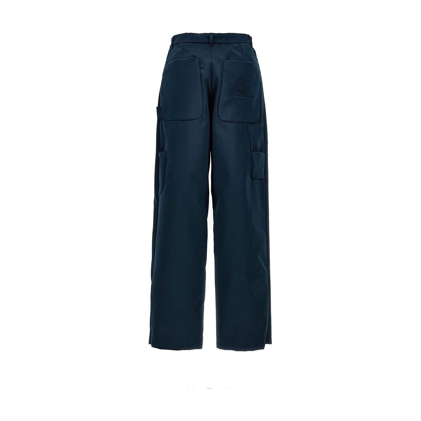Etro Blue Polyester Cargo Pants