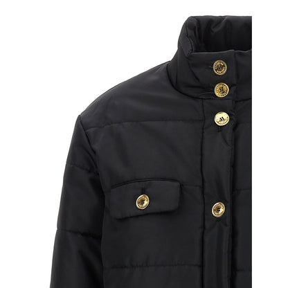 Moschino Black Polyamide Full-Length Jacket