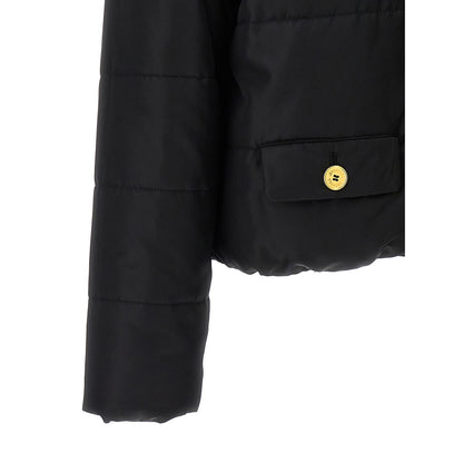 Moschino Black Polyamide Full-Length Jacket