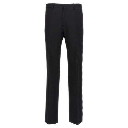 Off-White Black Virgin Wool Dress Pants