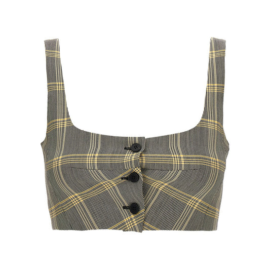 Marni Multicolor Virgin Wool Sleeveles T-Shirt