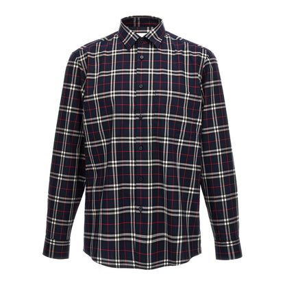 Burberry Blue Cotton Blouse