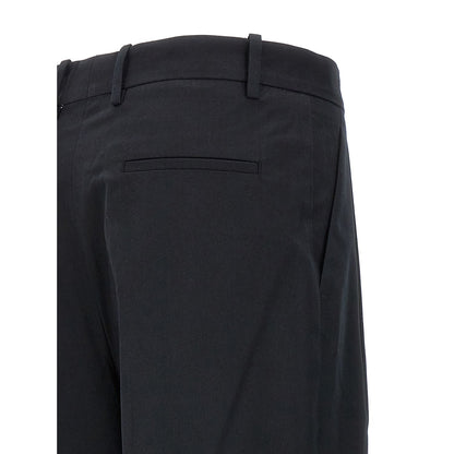 Armarium Black Cotton Casual Pants