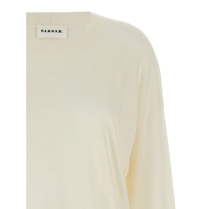P.A.R.O.S.H. White Wool Cardigan