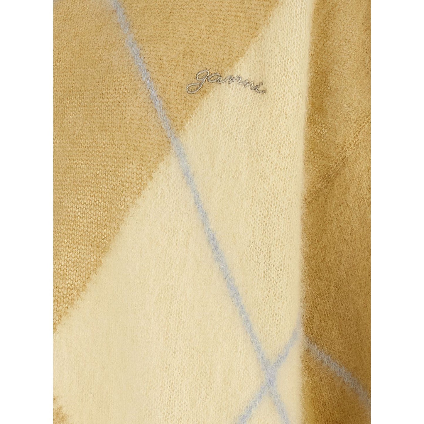 Ganni Bicolor Wool Cardigan
