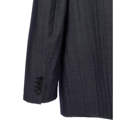 Etro Blue Wool Blazer
