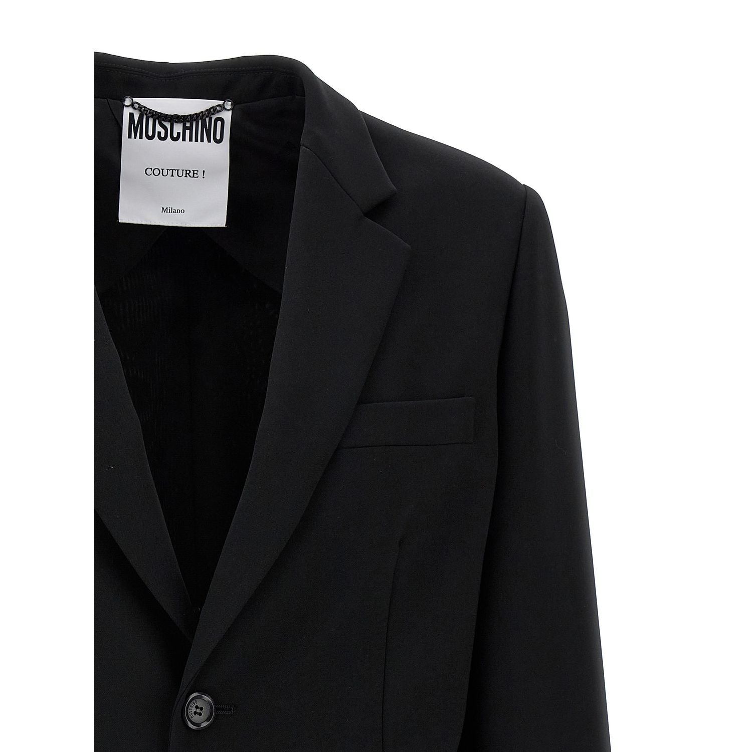 Moschino Black Polyester Blazer