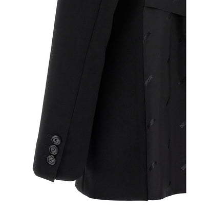 Moschino Black Polyester Blazer