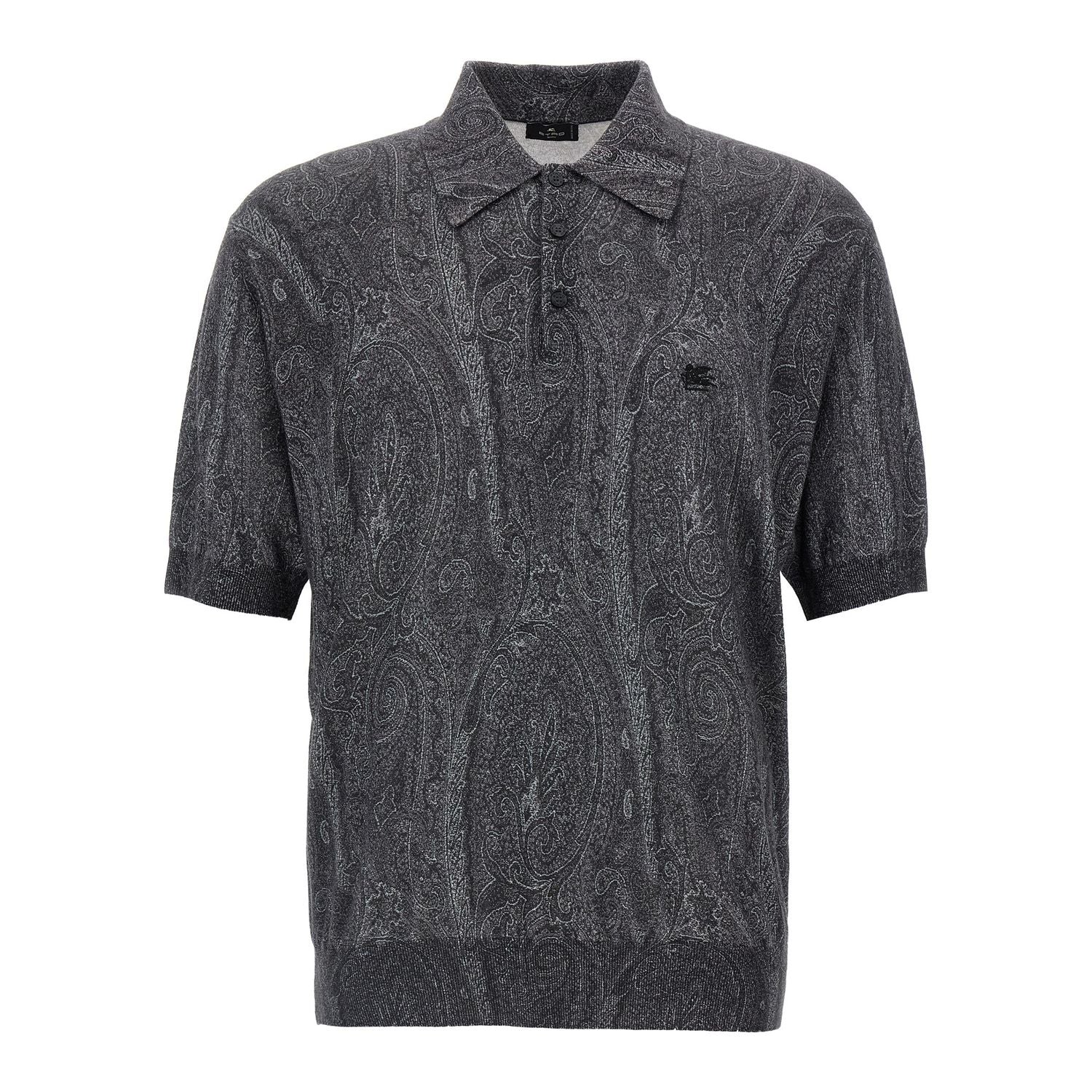 Etro Multicolor Silk Polo Shirt