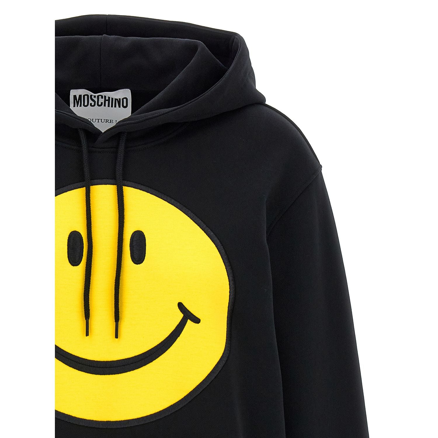 Moschino Black Cotton Hoodie