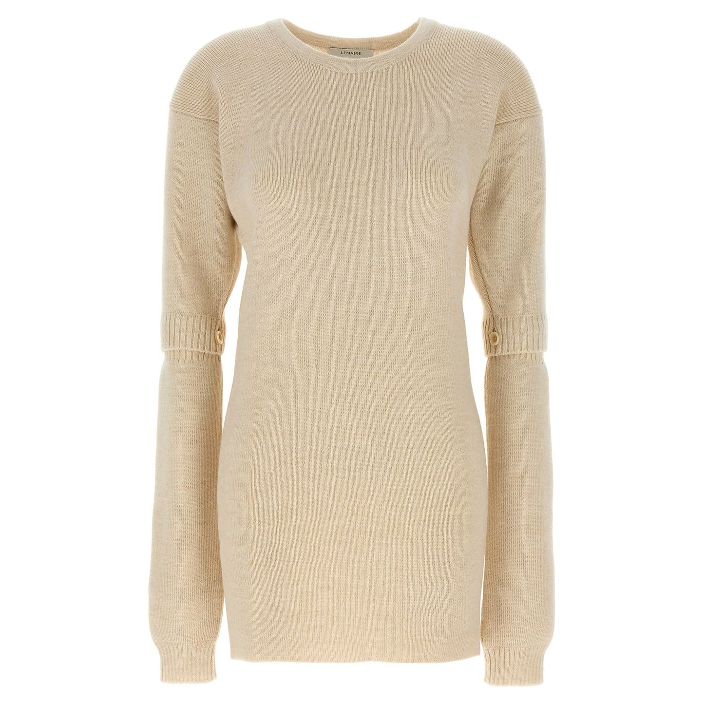 Lemaire White Acetate Short Dress
