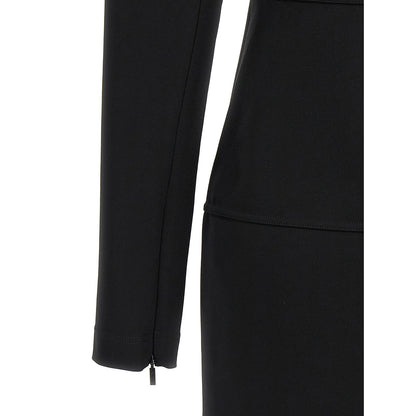 Fendi Black Viscose Midi Dress