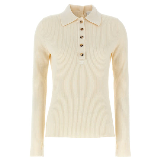 Courrèges White Cotton Cardigan
