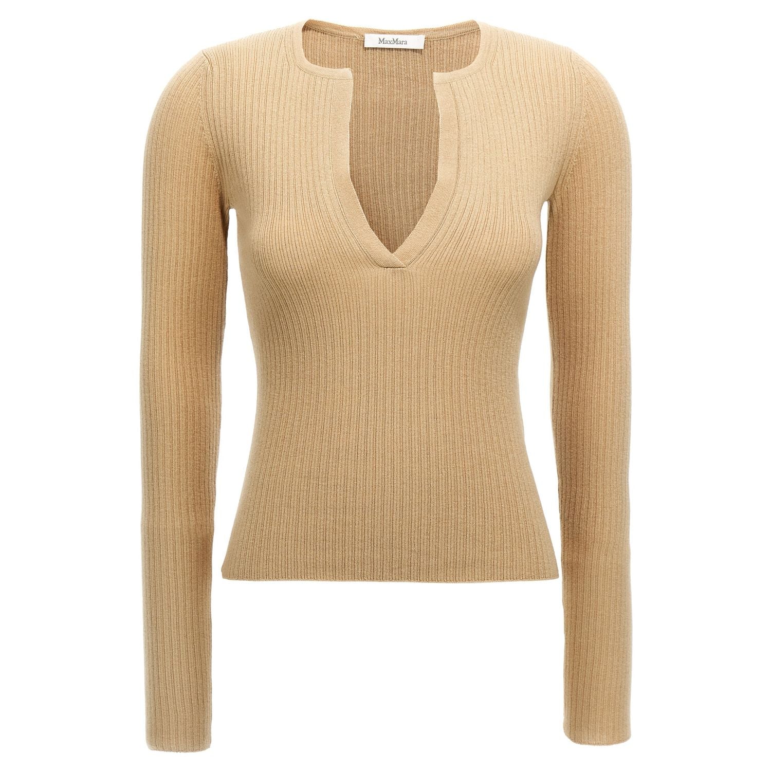 Max Mara Beige Silk Cardigan