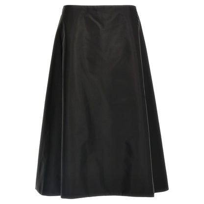 Marni Black Polyamide Midi Skirt