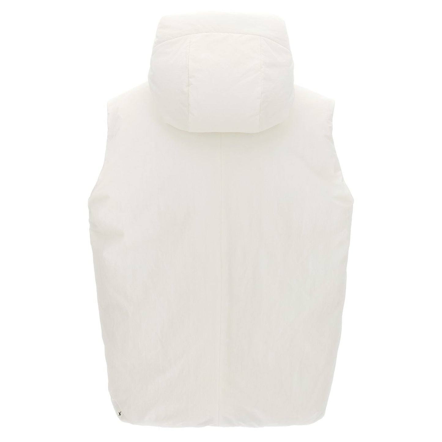 Jil Sander White Polyester Sleeveless Jacket