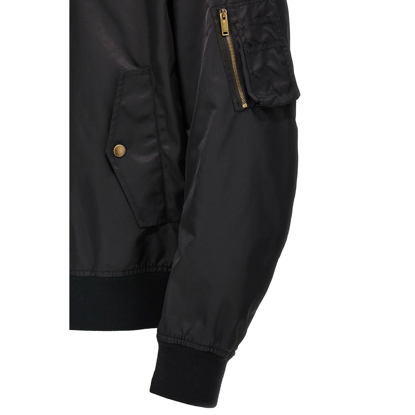 Valentino Garavani Black Polyamide Bomber