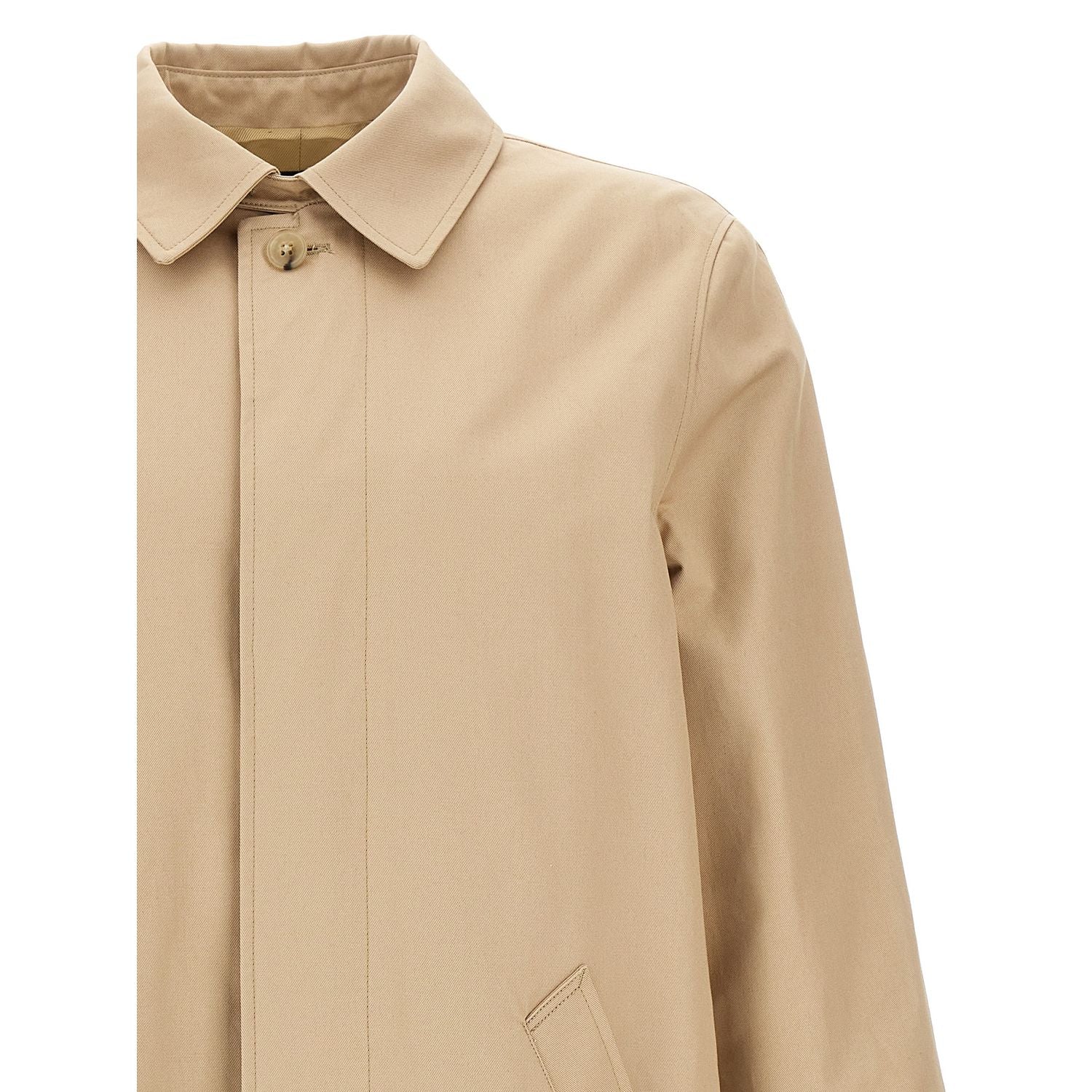 A.P.C. Beige Cotton Coat