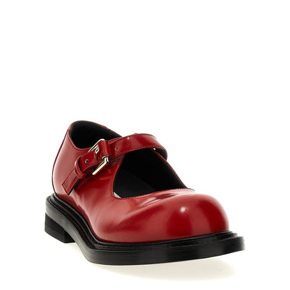 Moschino Multicolor Calfskin Flats