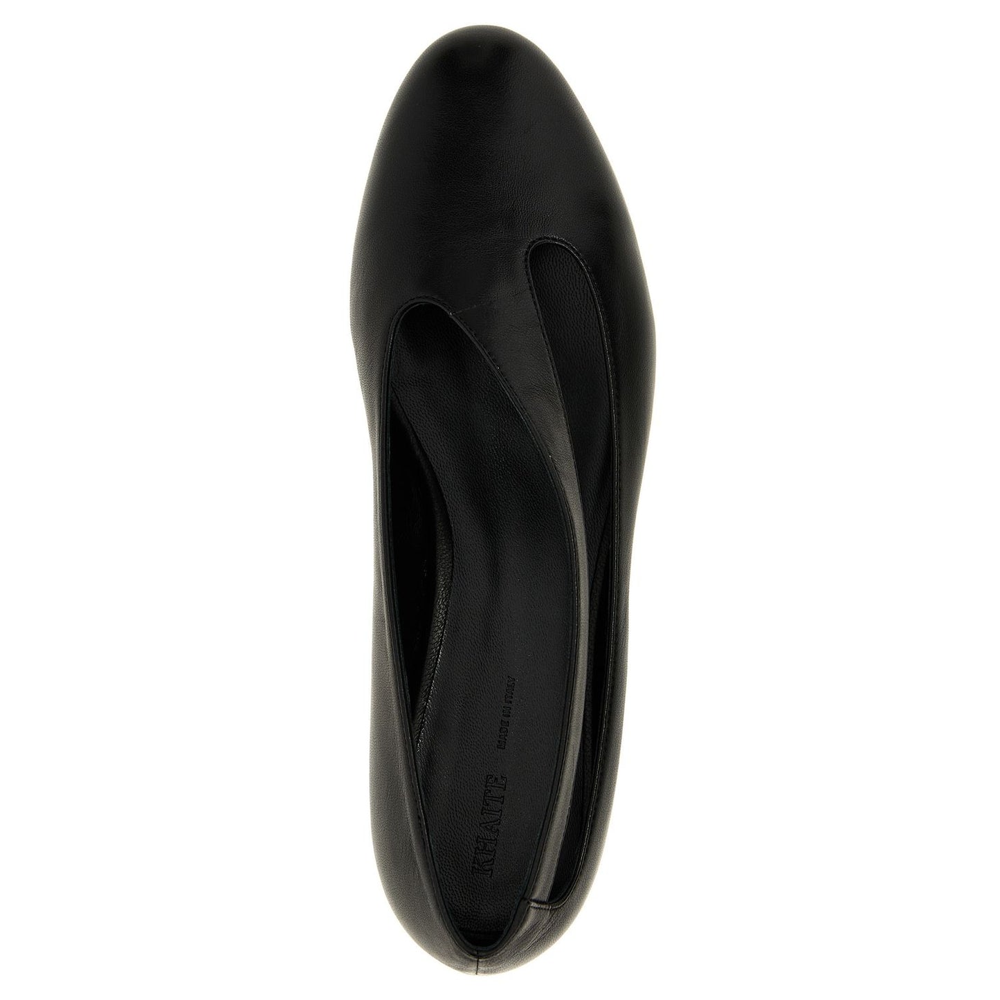 Khaite Black Lamb Leather Ballet Flats