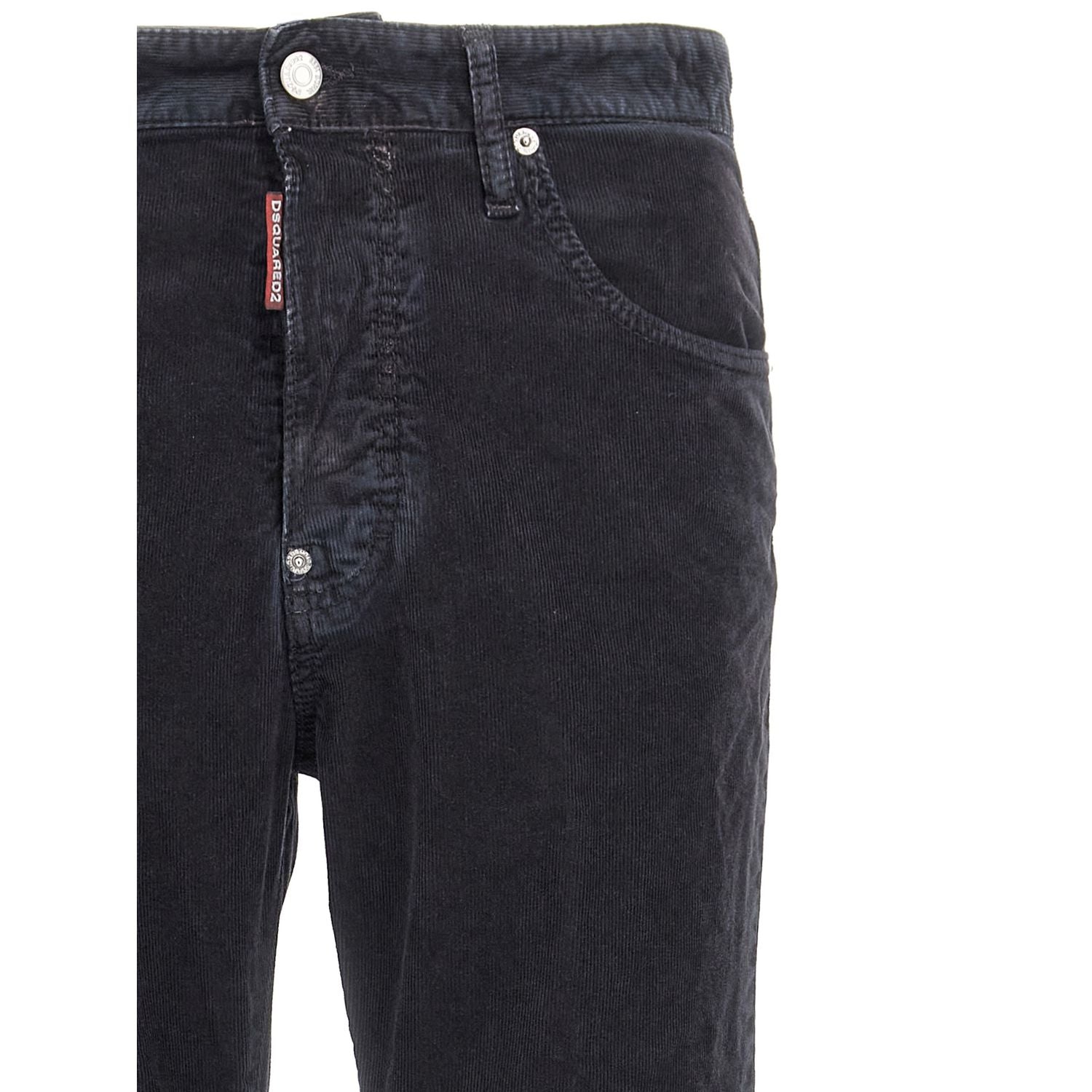 Dsquared² Blue Cotton Casual Pants