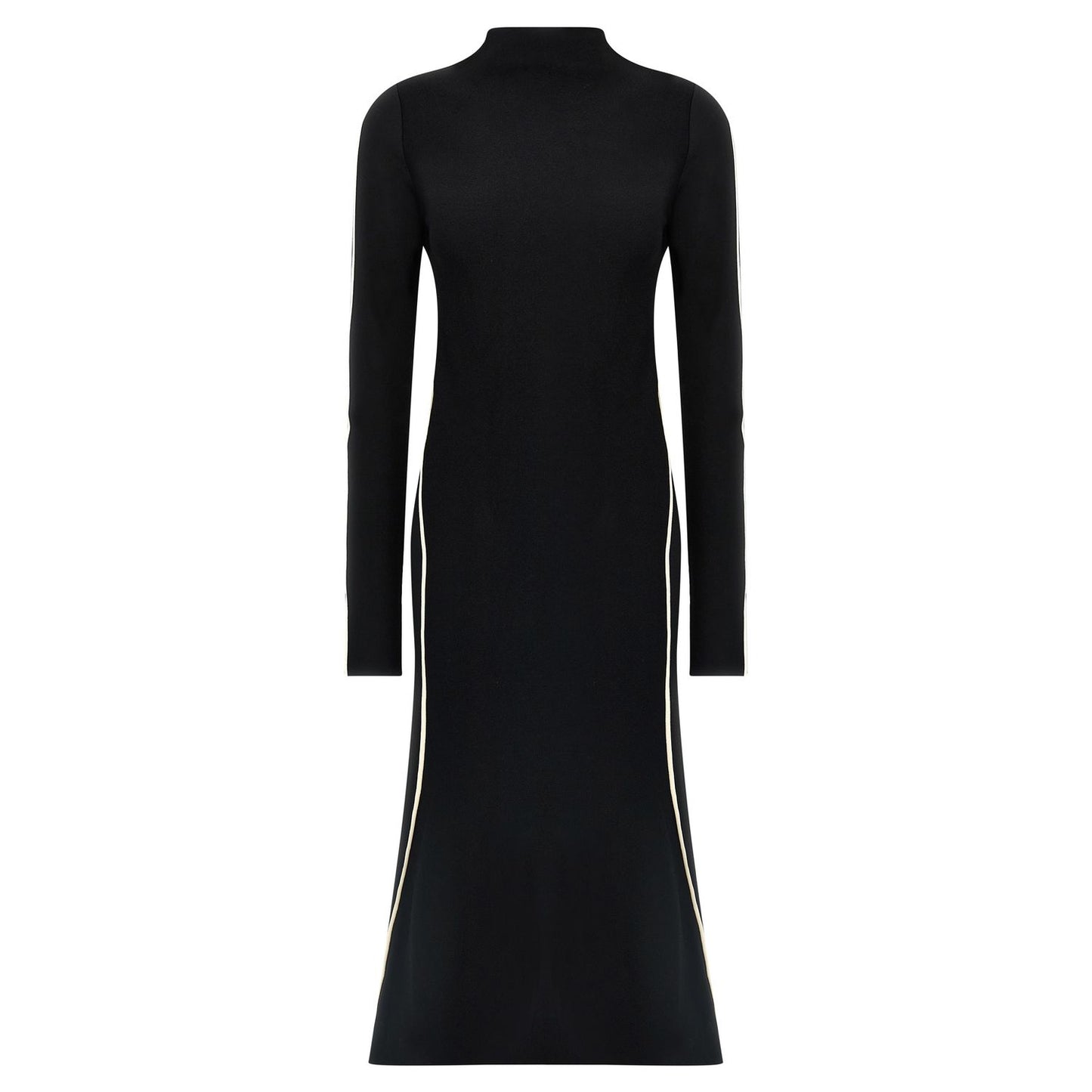 Sportmax Bicolor Viscose Midi Dress