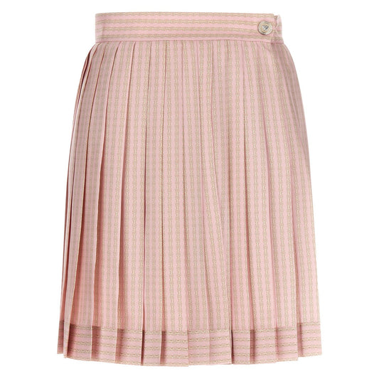 Versace Multicolor Silk Long Skirt