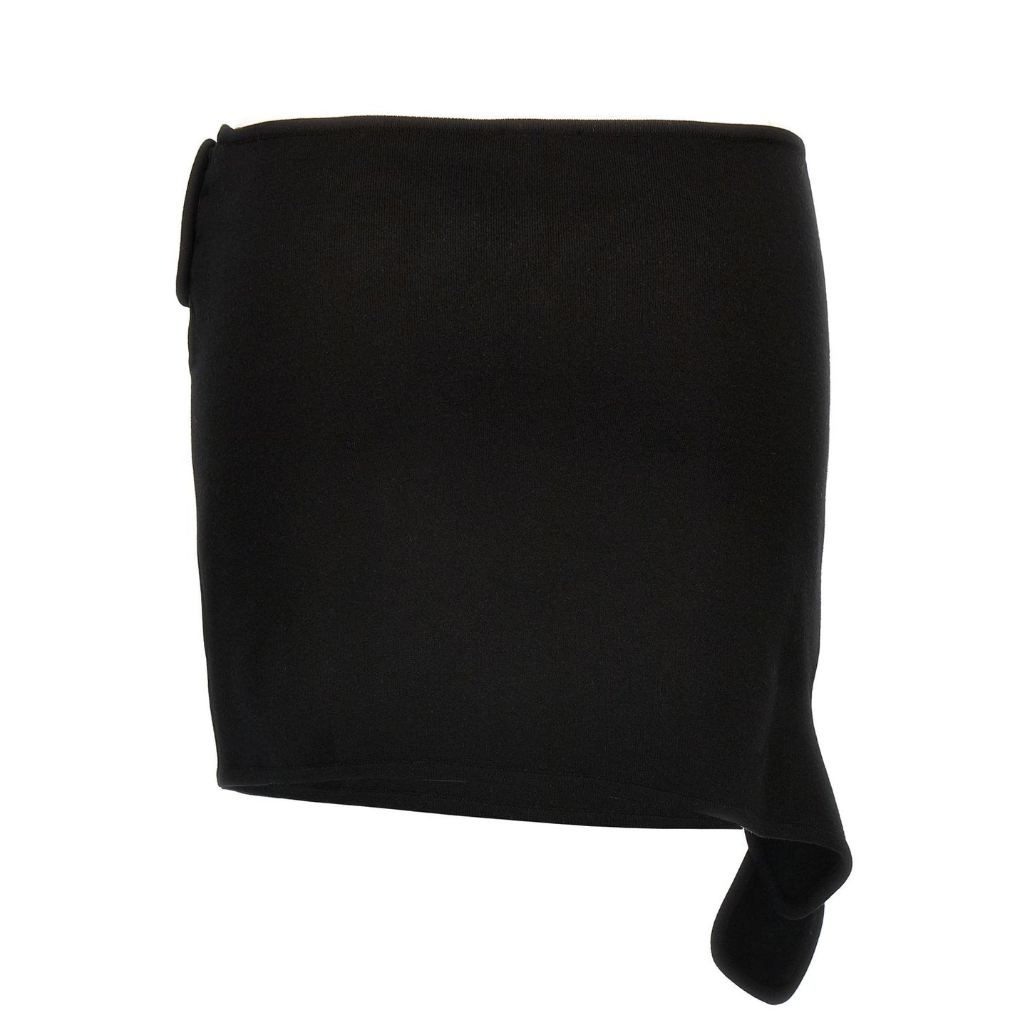 Courrèges Black Viscose Long Skirt